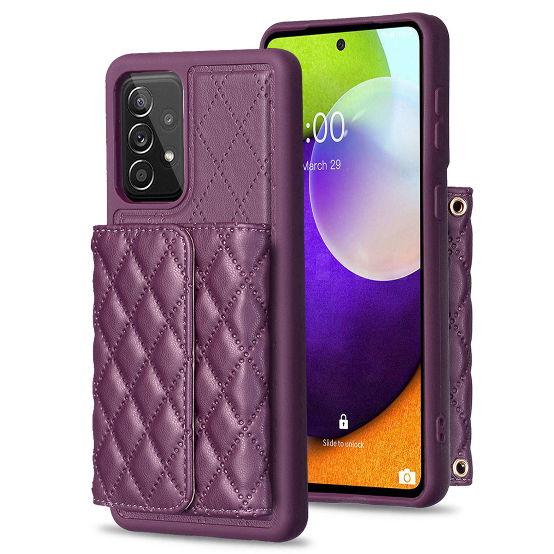BF23-Style For Samsung Galaxy A52s 5G / A52 5G / 4G Phone Case Horizontal Card Holder Kickstand PU Leather TPU Cover BF23-Style For Samsung Galaxy A52s 5G / A52 5G / 4G Phone Case Horizontal Card Holder Kickstand PU Leather TPU Cover